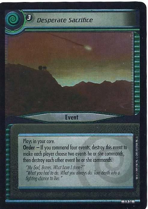 Desperate Sacrifice 0P36 3 Desperate Sacrifice 0P36
