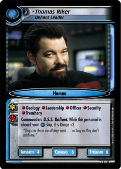 Thomas Riker, Defiant Leader