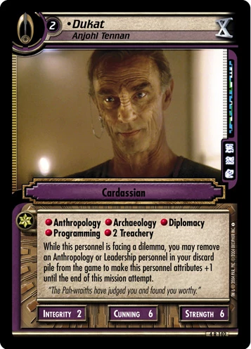 Dukat, Anjohl Tennan (Foil) 3 Dukat, Anjohl Tennan (Foil)