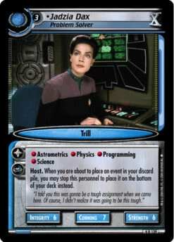 Jadzia Dax, Problem Solver (Foil)