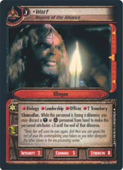 Worf, Regent Of The Alliance