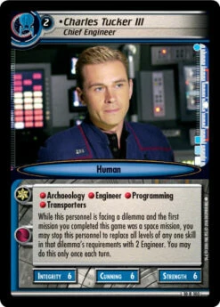 Charles Tucker III, Chief Engineer