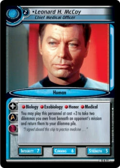 Leonard H. McCoy, Chief Medical Officer