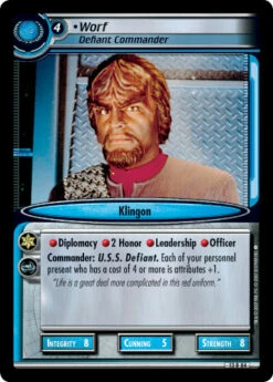 Worf, Defiant Commander