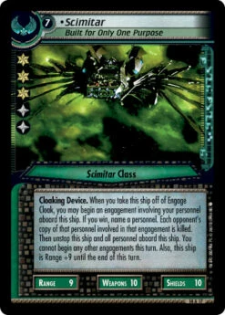 Scimitar, Built For Only One Purpose (Foil)