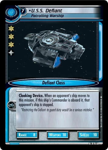 U.S.S. Defiant, Patrolling Warship (Foil) 3 U.S.S. Defiant, Patrolling Warship (Foil)