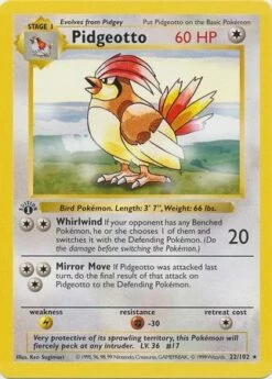 Pidgeotto 22-102 1st Edition