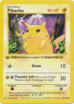 Pikachu 58-102 1st Edition