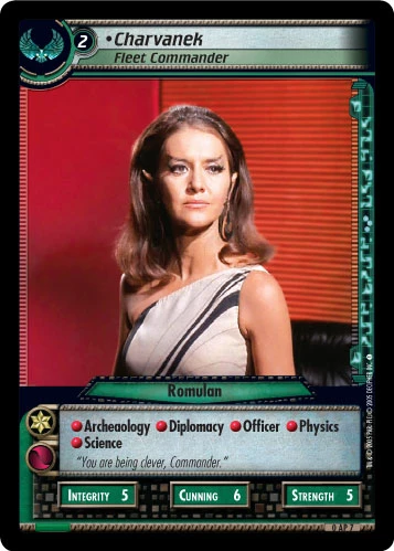 Charvanek, Fleet Commander (Foil) 3 Charvanek, Fleet Commander (Foil)