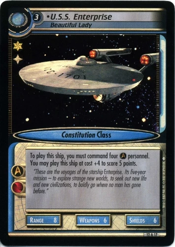U.S.S. Enterprise, Beautiful Lady (Foil) 3 U.S.S. Enterprise, Beautiful Lady (Foil)